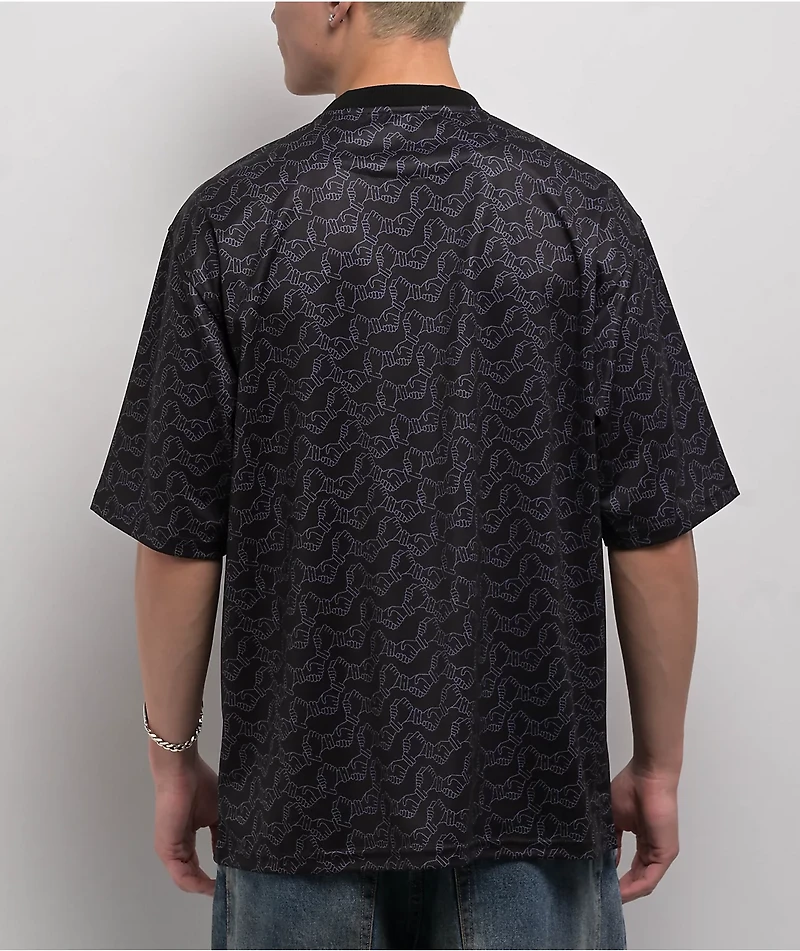 Bronze 56K Trust Black Soccer Jersey