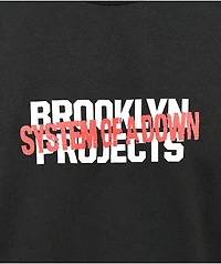 Brooklyn Projects x System of a Down Crew Black T-Shirt