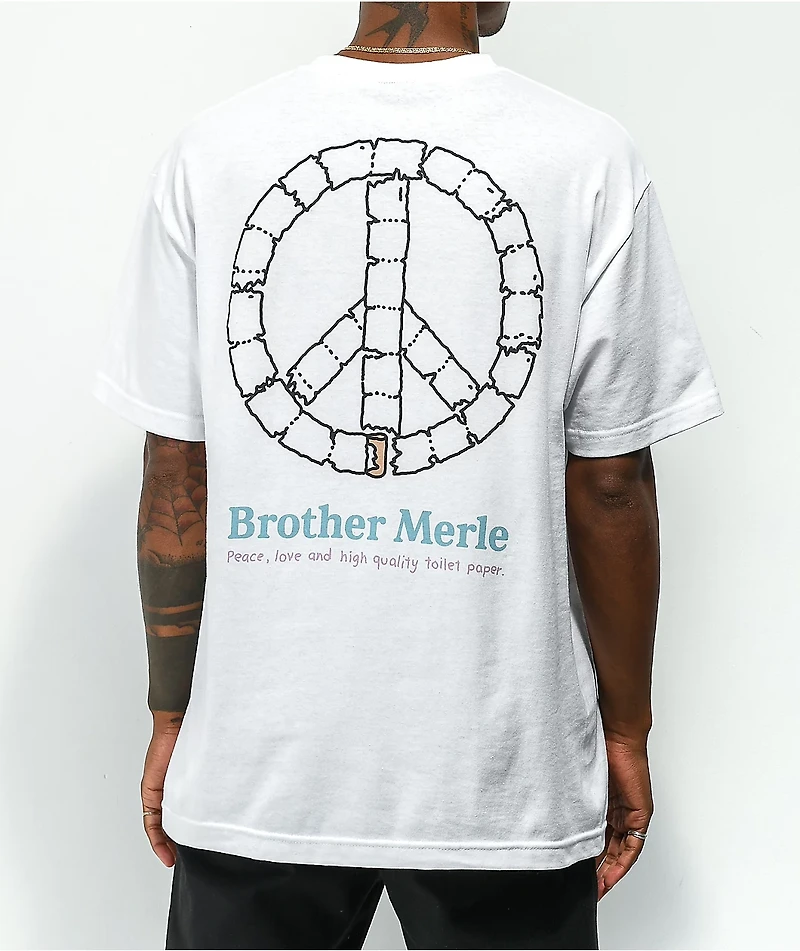 Brother Merle Peace & TP White T-Shirt