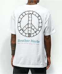 Brother Merle Peace & TP White T-Shirt