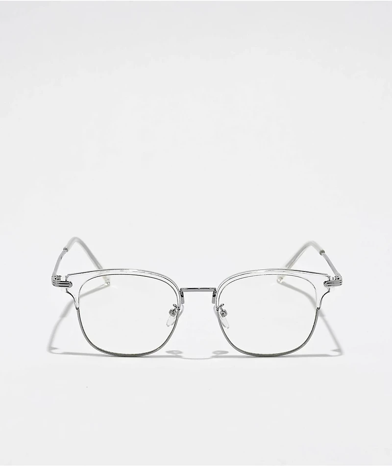 Browline Pretenders Clear Square Glasses
