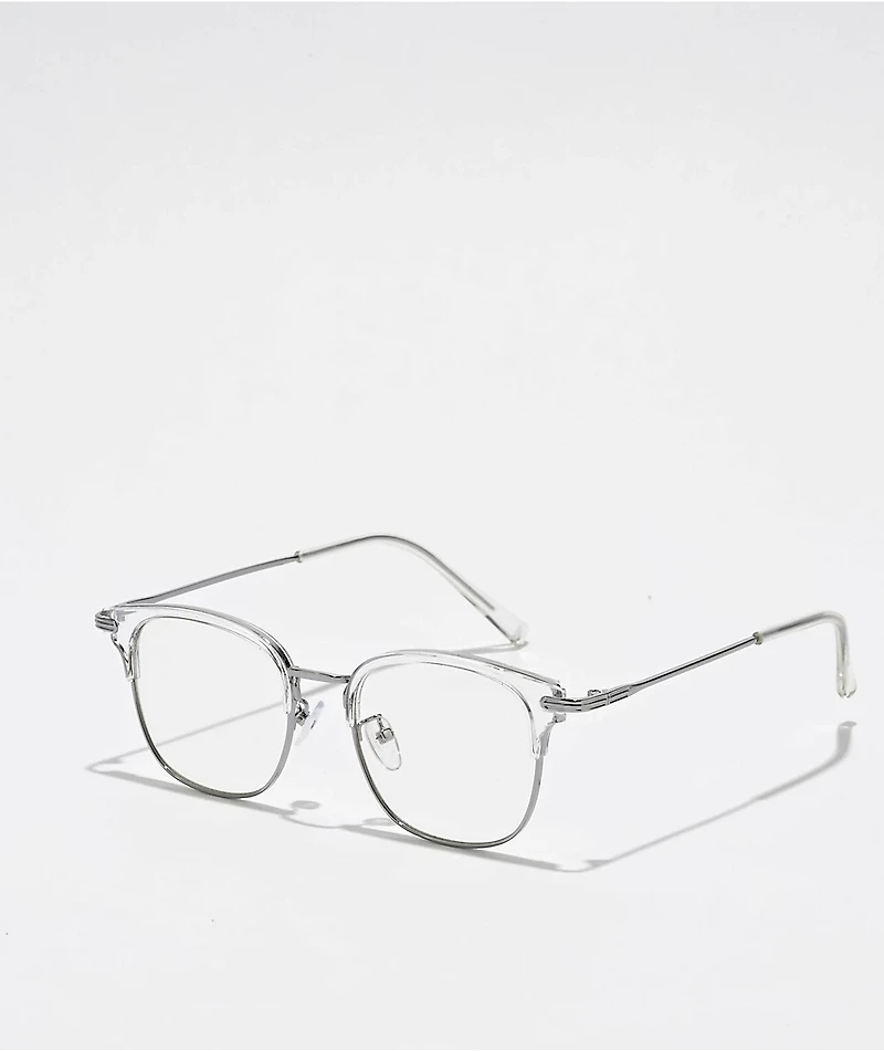 Browline Pretenders Clear Square Glasses