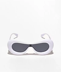 Bubble Shield White Sunglasses