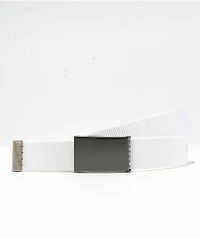 Buckle Down Clean White Web Belt