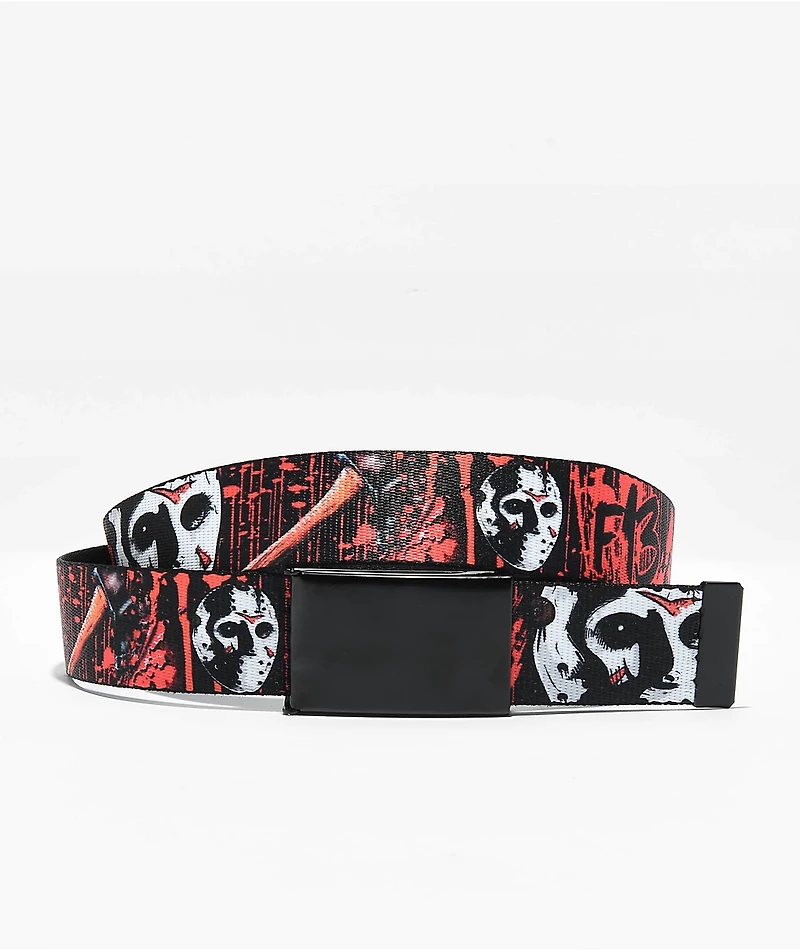 Buckle Down x Friday The 13th Black Web Belt