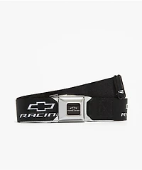 Buckle Down x GM General Motors Chevy Bowtie Racing Logo Black Web Belt