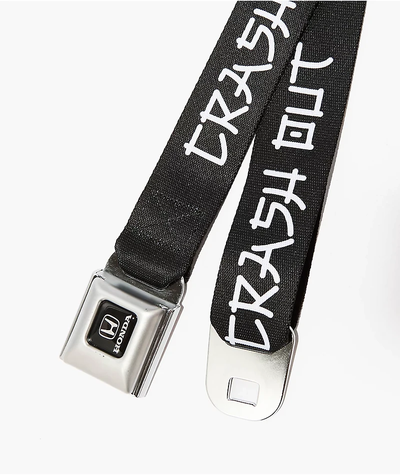 Buckle Down x Honda Crash Out Black Seatbelt Belt