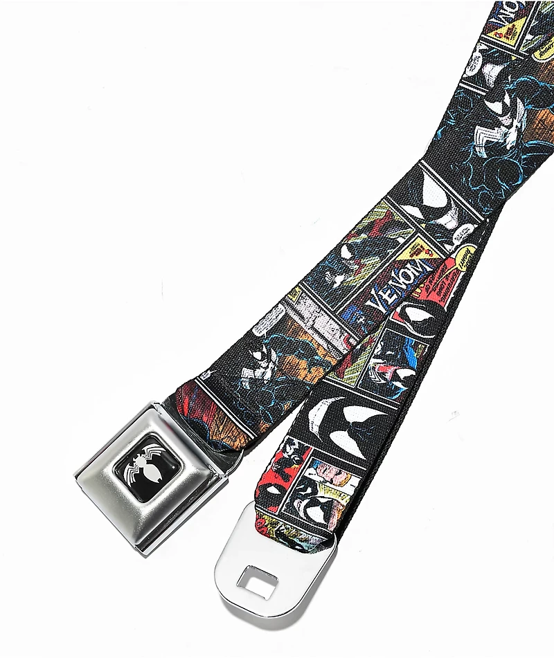 Buckle-Down Joker Web Belt 1.25" | DC Comics Licensed With Built-In Bottle Opener
