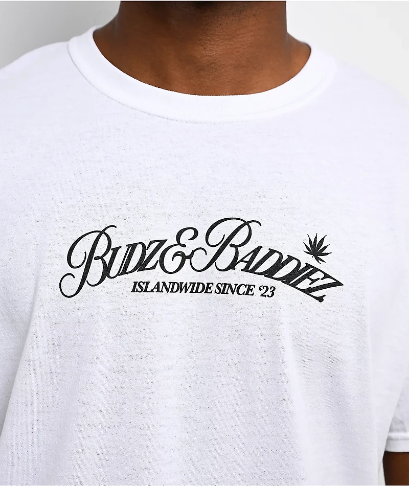 Budz & Baddiez Ganja Smuggler White T-Shirt