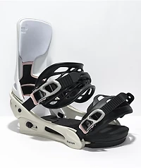 Burton Cartel White Snowboard Bindings 2022