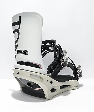 Burton Cartel White Snowboard Bindings 2022