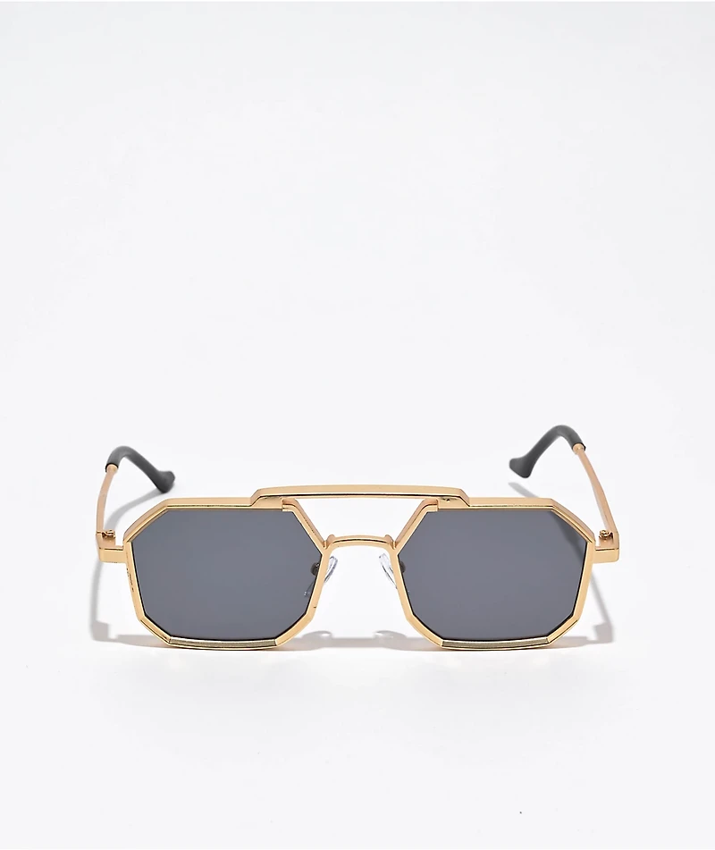 Buzz Gold Metal Pilot Sunglasses
