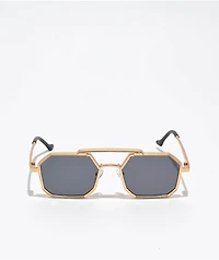 Buzz Gold Metal Pilot Sunglasses