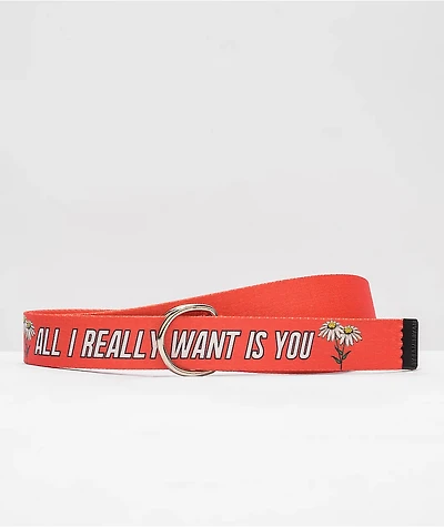 By Samii Ryan All I Really Want D-Ring Red Belt