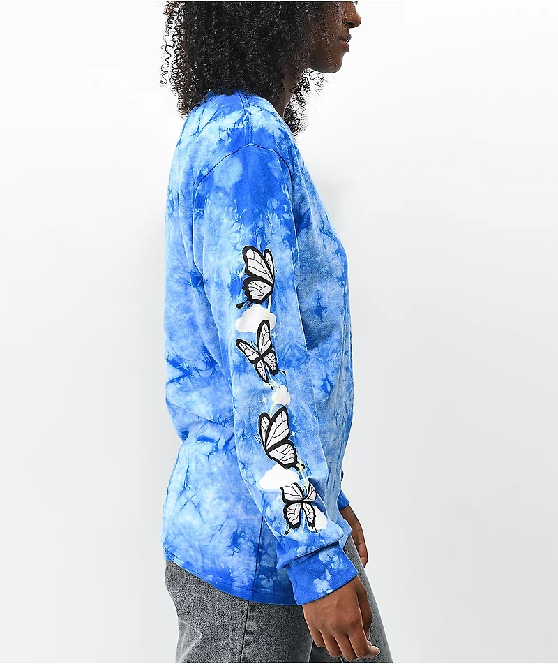 By Samii Ryan Angel Butterfly Tie Dye Long Sleeve T-Shirt