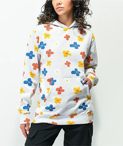 By Samii Ryan Flower Power 4Ever Grey Hoodie
