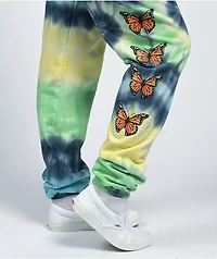 By Samii Ryan Growth Blue & Green Tie Dye Jogger Sweatpants