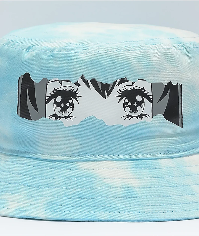 By Samii Ryan I See You Blue Tie Dye Bucket Hat