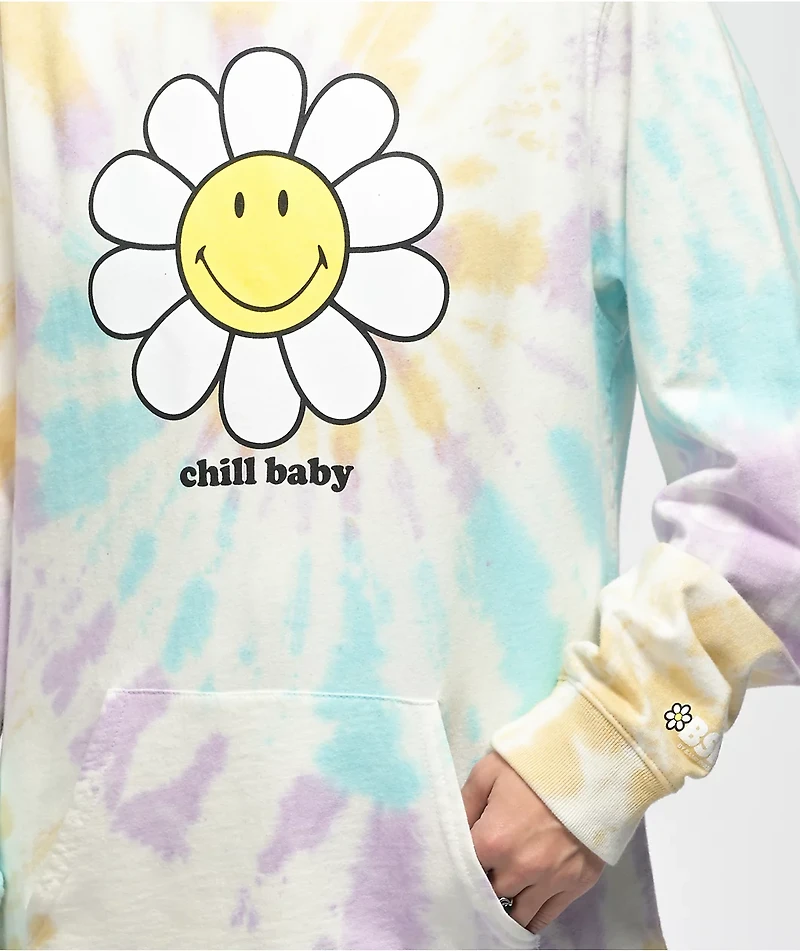 By Samii Ryan x Smiley Chill Baby Multicolor Tie Dye Hoodie