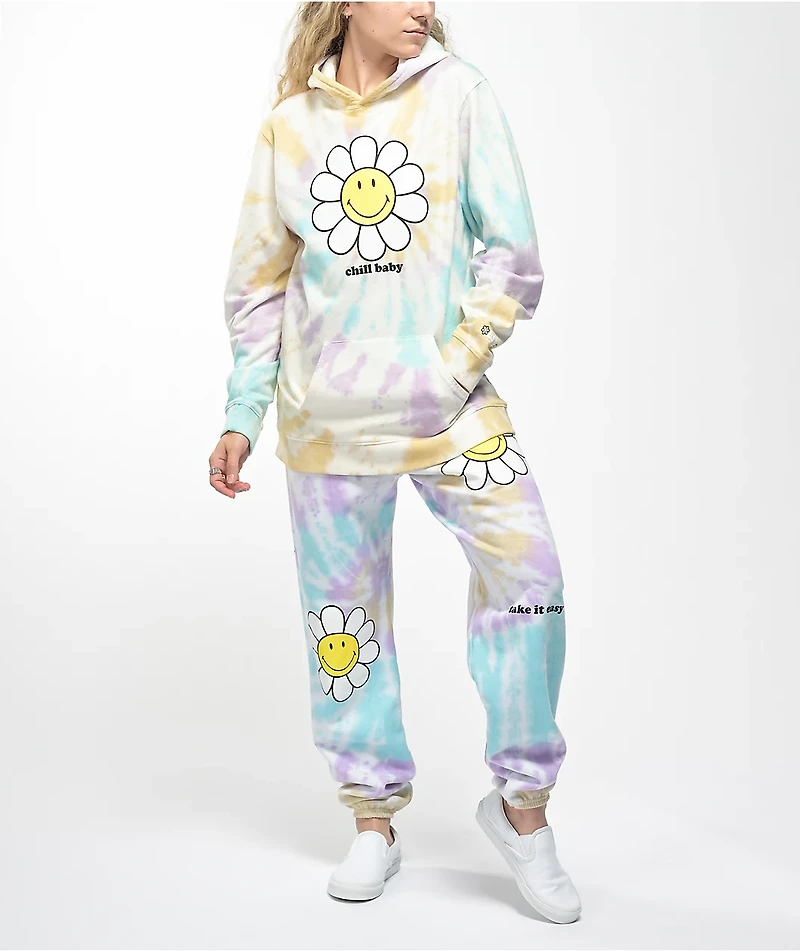 By Samii Ryan x Smiley Chill Baby Multicolor Tie Dye Hoodie