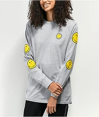 By Samii Ryan x Smiley Grey Long Sleeve T-Shirt