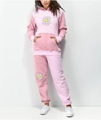 By Samii Ryan x Smiley Positive Pink Colorblock Hoodie
