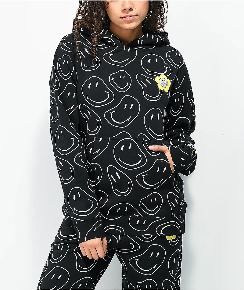 By Samii Ryan x Smiley Universe Black Hoodie