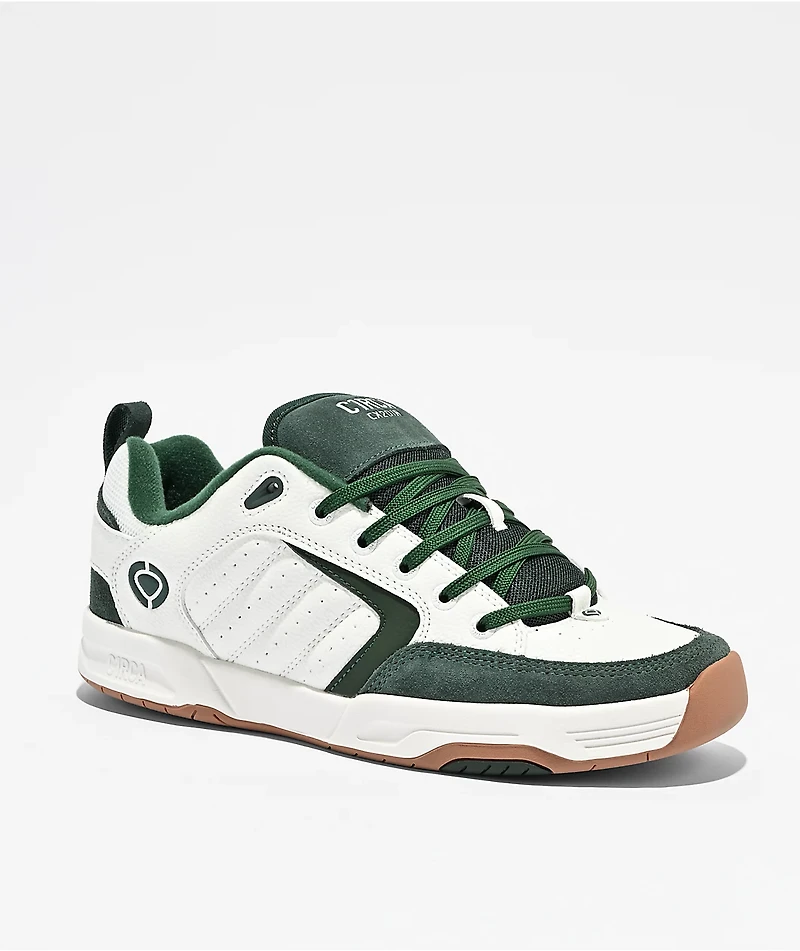 C1RCA CX201R White & Green Skate Shoes