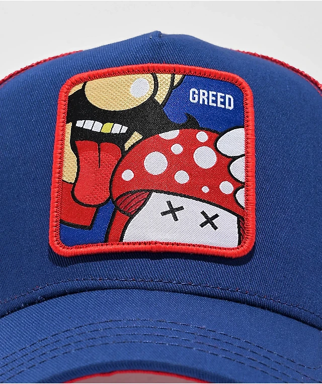 CAPSLAB Mushroom Blue Red Trucker Hat Connecticut Post Mall