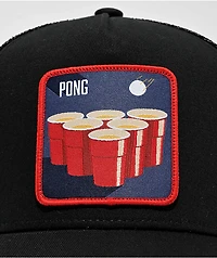 CAPSLAB Pong Black Trucker Hat