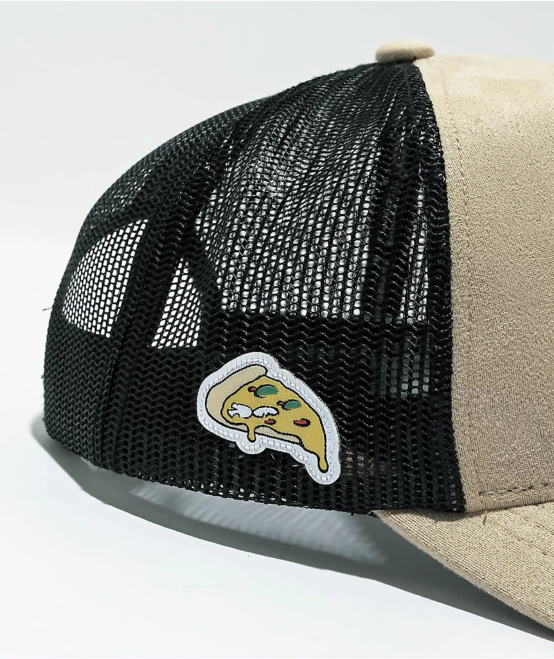CAPSLAB x Smurfs Pizza Brown Trucker Hat