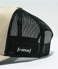 CAPSLAB x Smurfs Pizza Brown Trucker Hat
