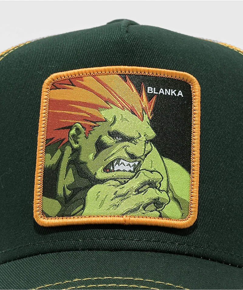 CAPSLAB x Street Fighter Blanka Yellow Trucker Hat