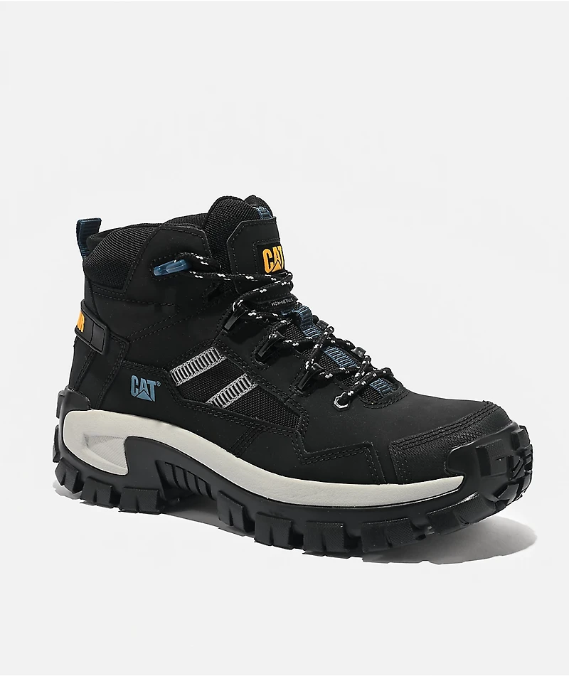CAT Footwear Invader Mid Vent Composite Toe Black Work Boots