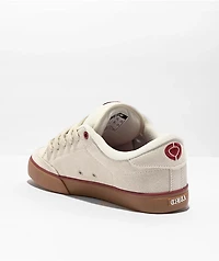 CIRCA Lopez 50 Pro Pristine White, Red & Gum Skate Shoes