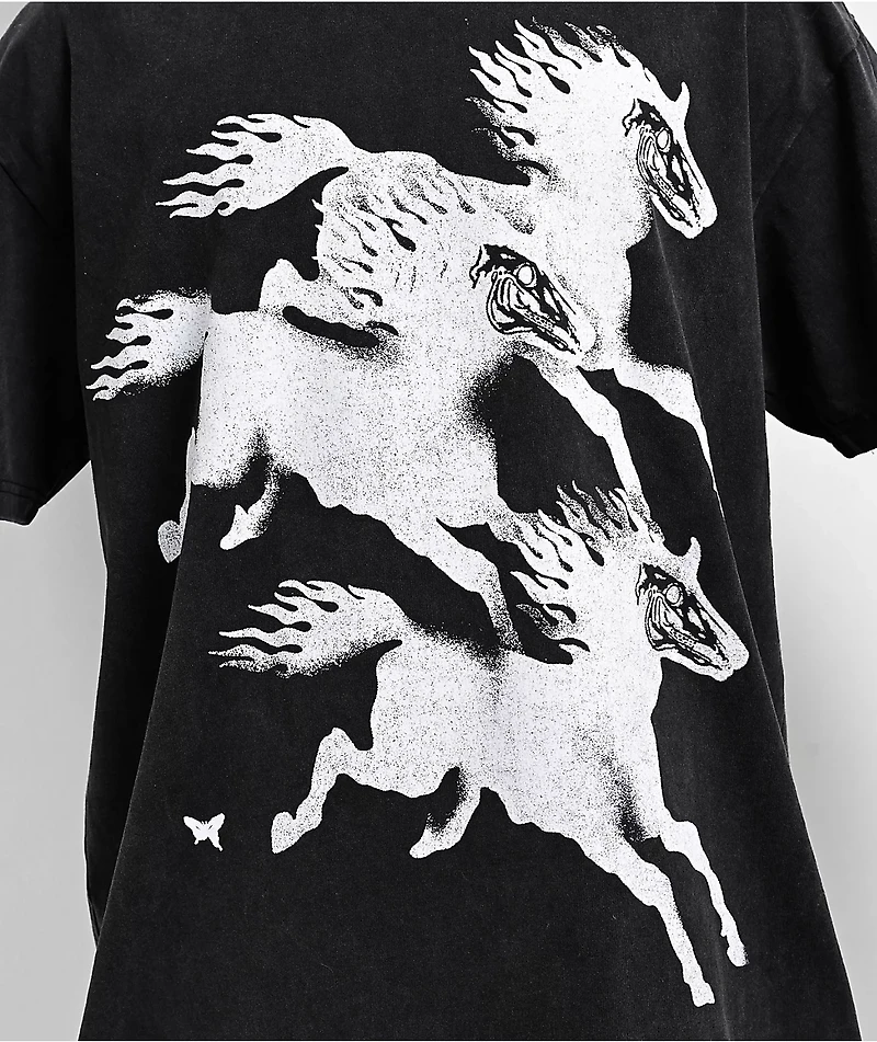 CLSICS Never On Time Black Wash T-Shirt