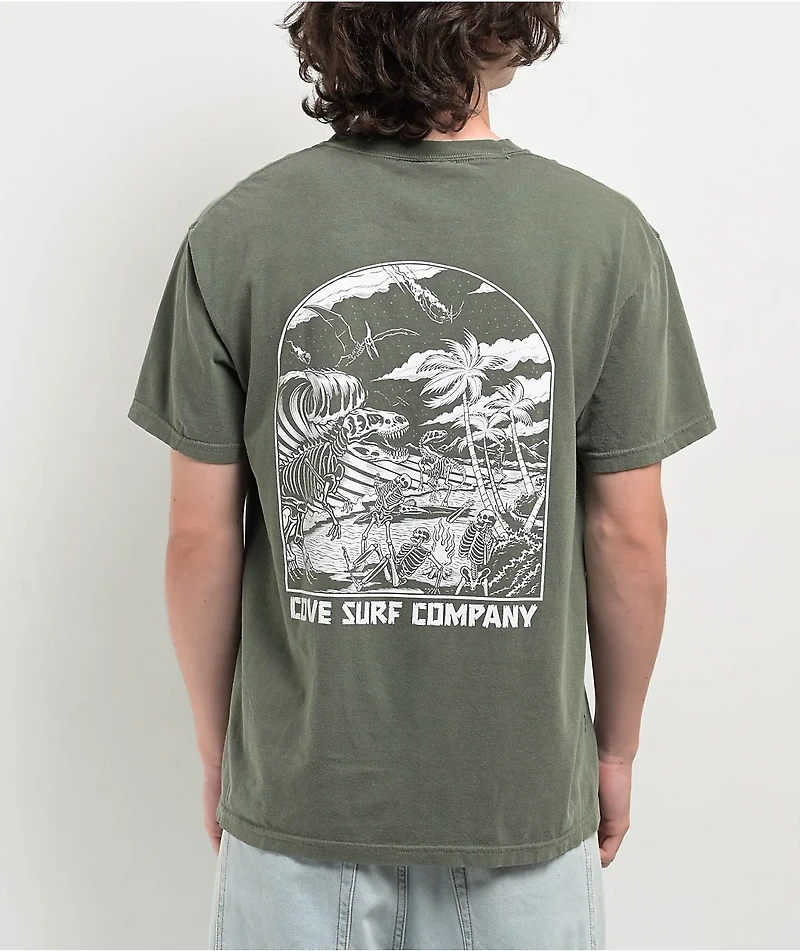 COVE Surf Dino Moss T-Shirt