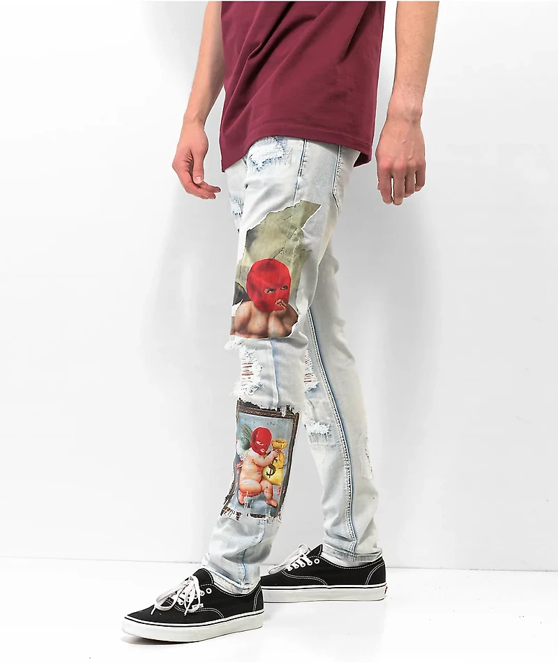 CPTL Heavens Heist Light Blue Denim Jeans