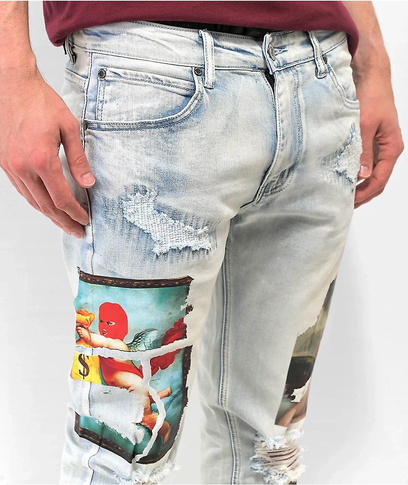 CPTL Heavens Heist Light Blue Denim Jeans