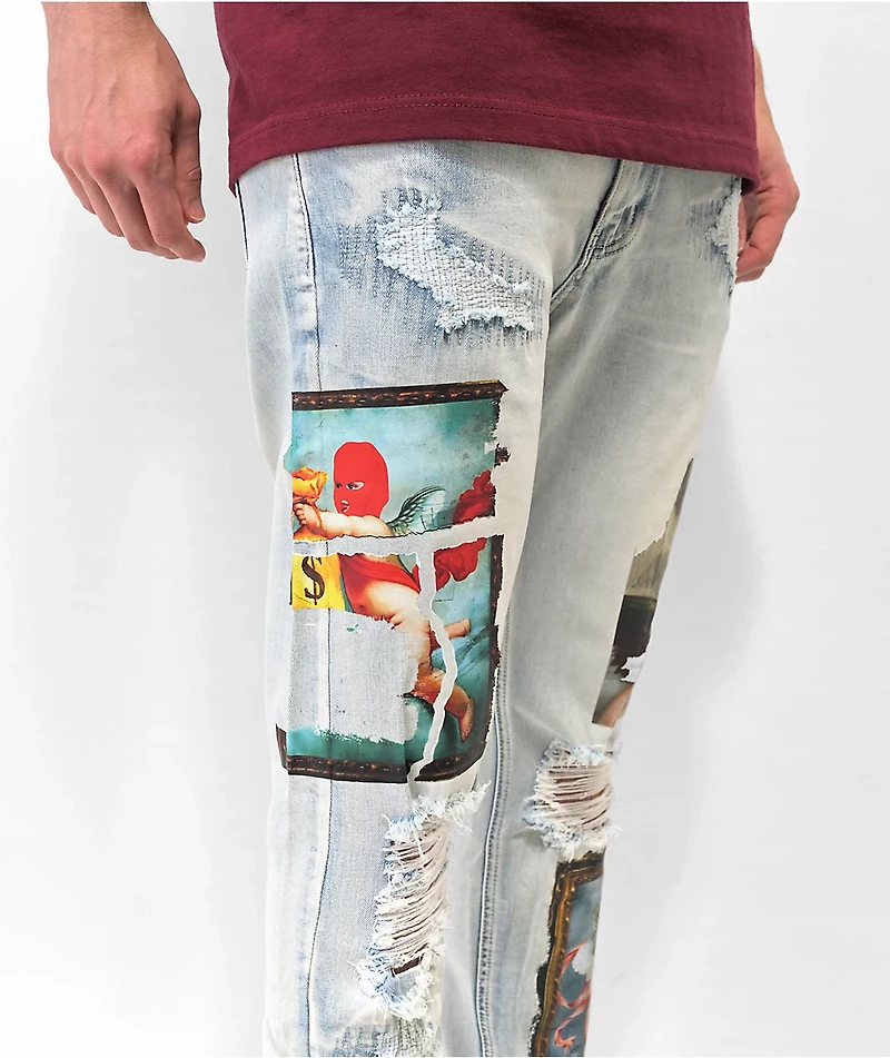 CPTL Heavens Heist Light Blue Denim Jeans