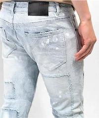 CPTL Money Bag Paisley Light Blue Denim Jeans