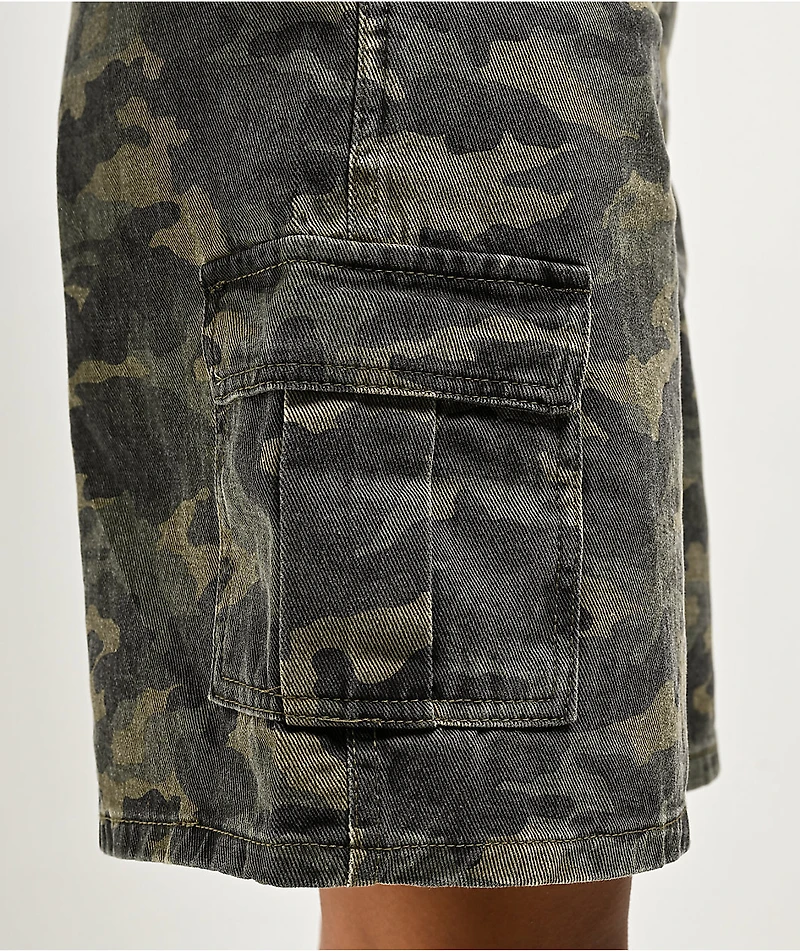 Cali 1850 Angel Kiss Slouchy Camo Cargo Shorts
