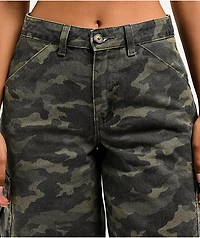 Cali 1850 Angel Kiss Slouchy Camo Cargo Shorts