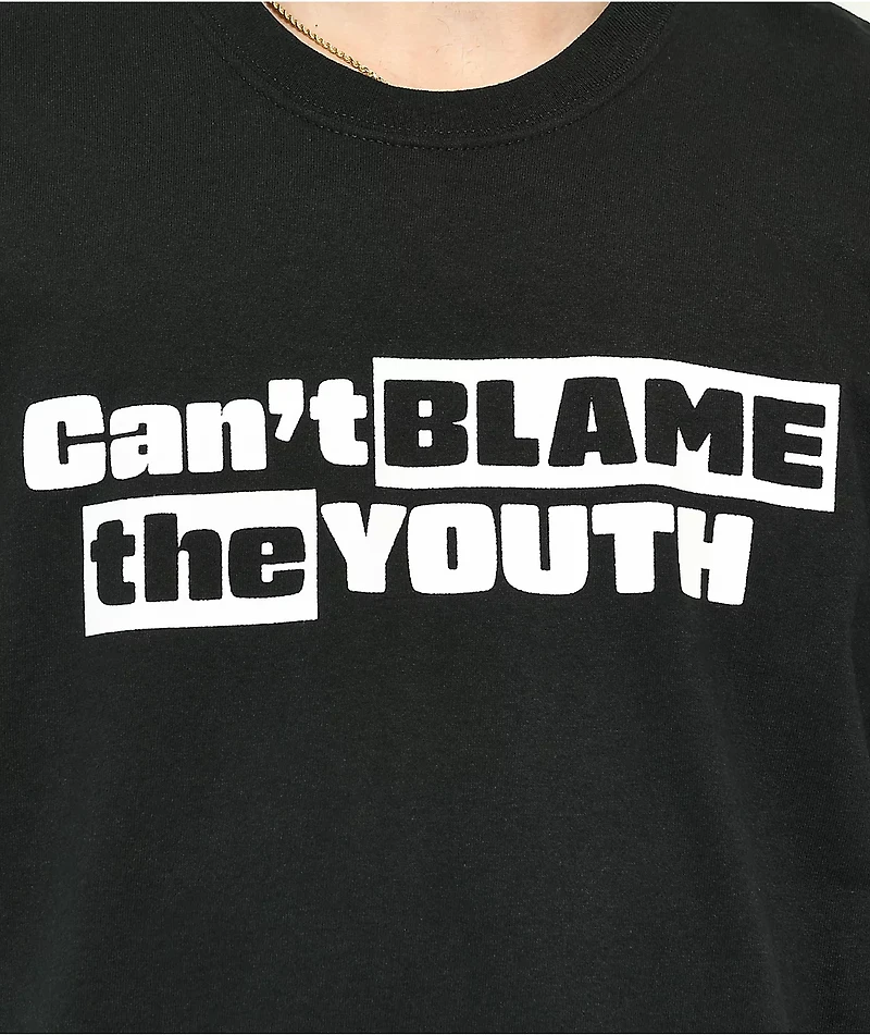 Can't Blame The Youth Blockbuster Black T-Shirt