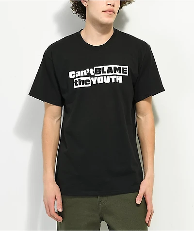Can't Blame The Youth Blockbuster Black T-Shirt