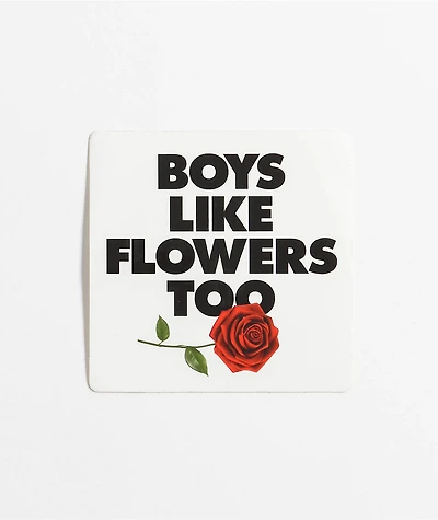 Can't Blame The Youth Boys Like Flowers Sticker