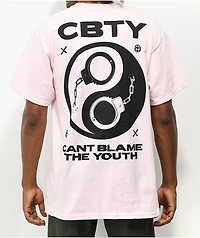 Can't Blame The Youth Cuff Yang Pink T-Shirt