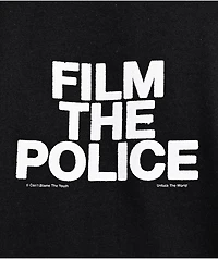 Can't Blame The Youth Film Police Black T-Shirt