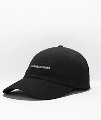 Can't Blame The Youth Unfuck World Black Strapback Hat
