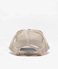 Can't Blame The Youth Unfuck The World Tan Trucker Hat